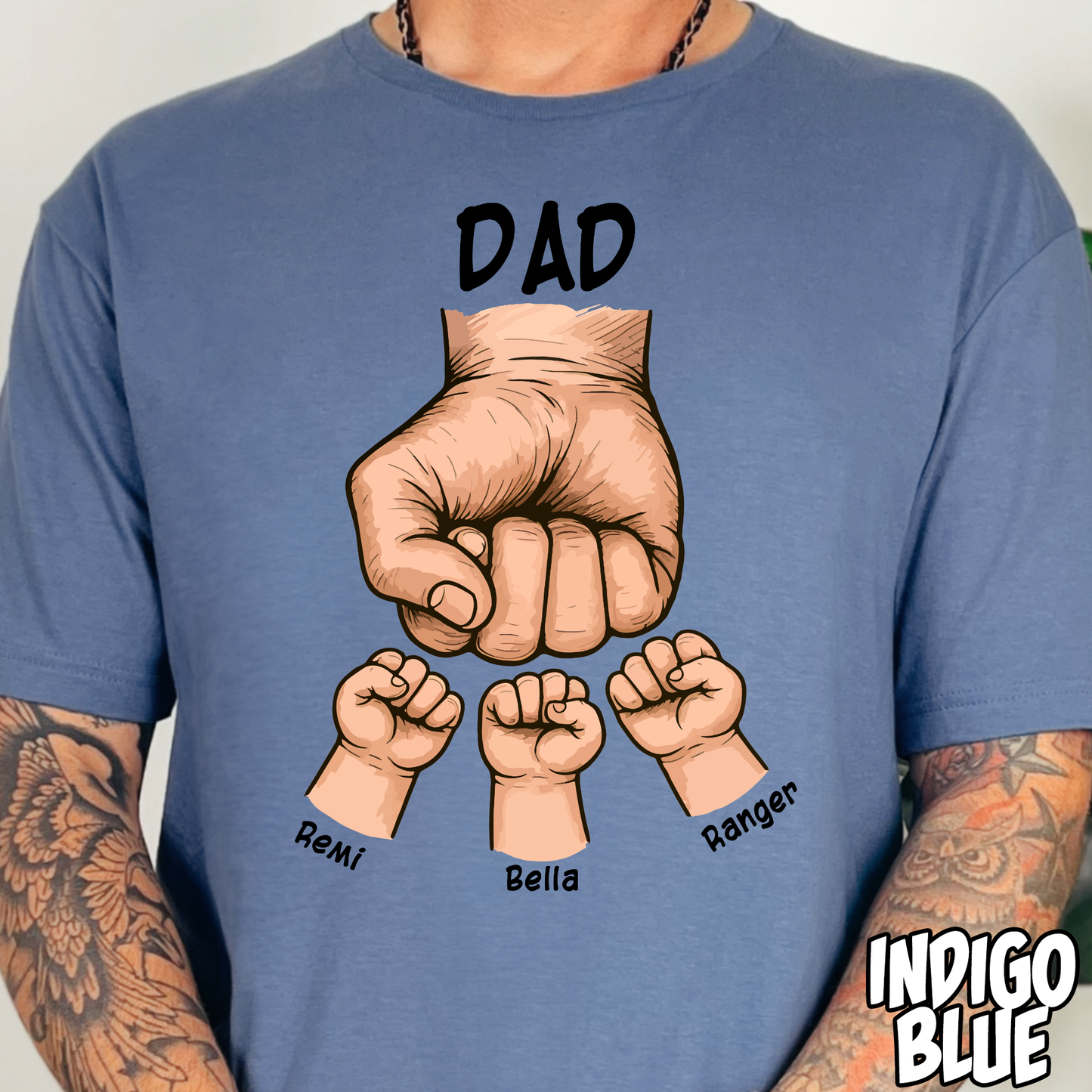 **PERSONALIZED** Fist Bump- Full Color DTF Transfer