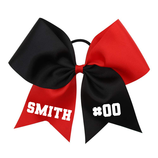 Claremore Cheer Bow - Red/Black