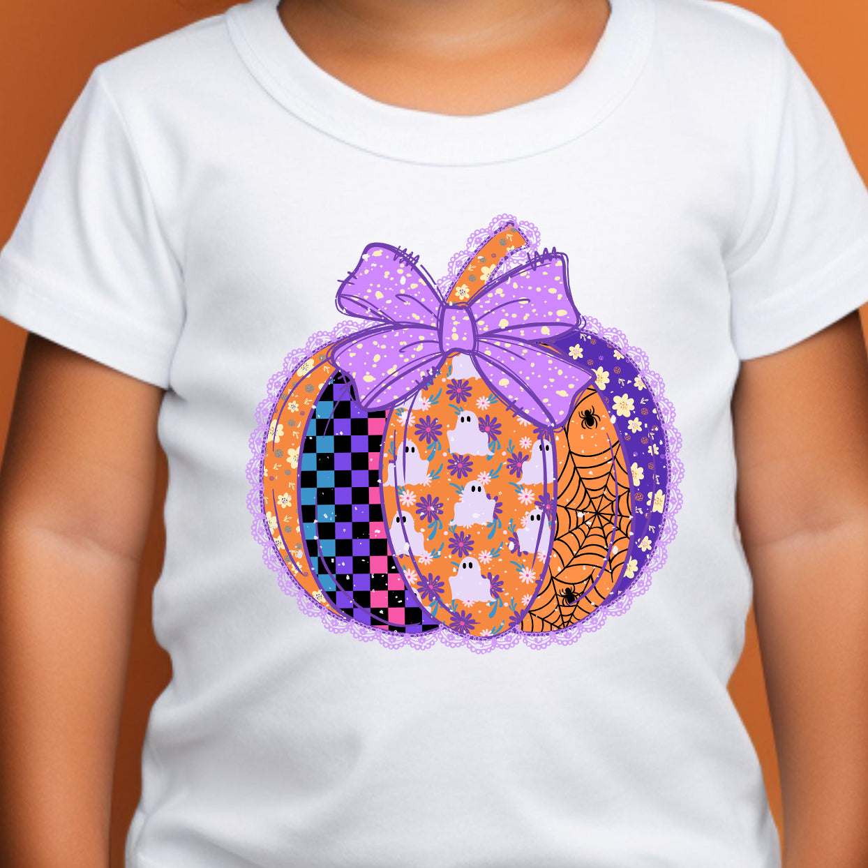 Halloween Pumpkin (toddler) - 7.2” DTF Transfer