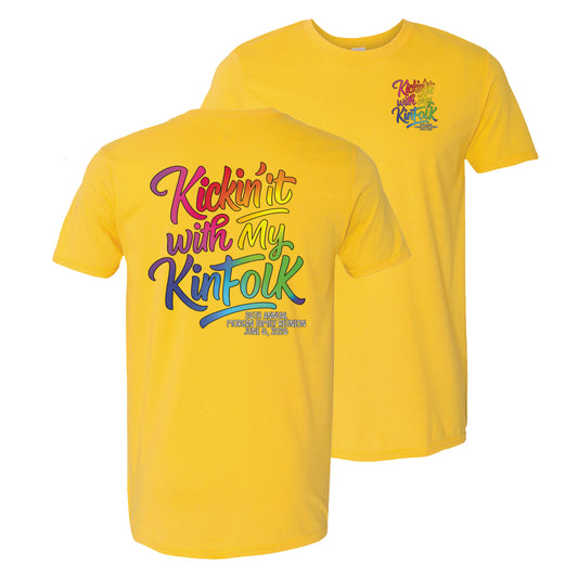 2026 Kickin' it with My Kinfolk Reunion Tee - Daisy