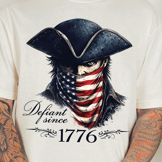 Defiant Since 1776-Full Color DTF Transfer