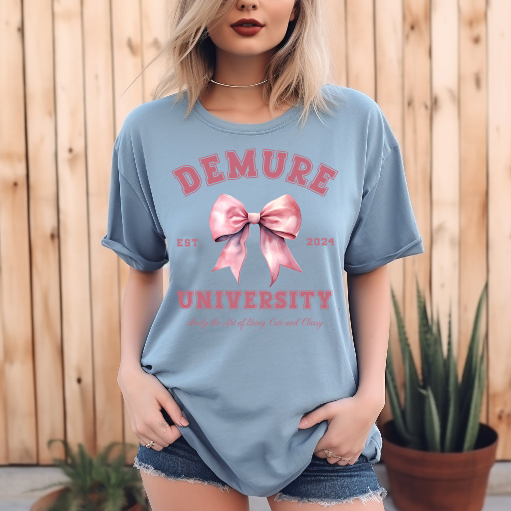 Demure University, Study the Art of Being Cute and Classy- 11" wide DTF Transfer