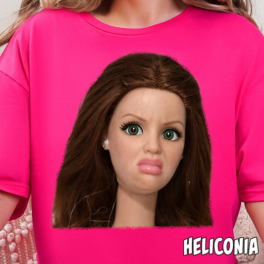 Brunette Disgusted Doll-Full Color DTF Transfer