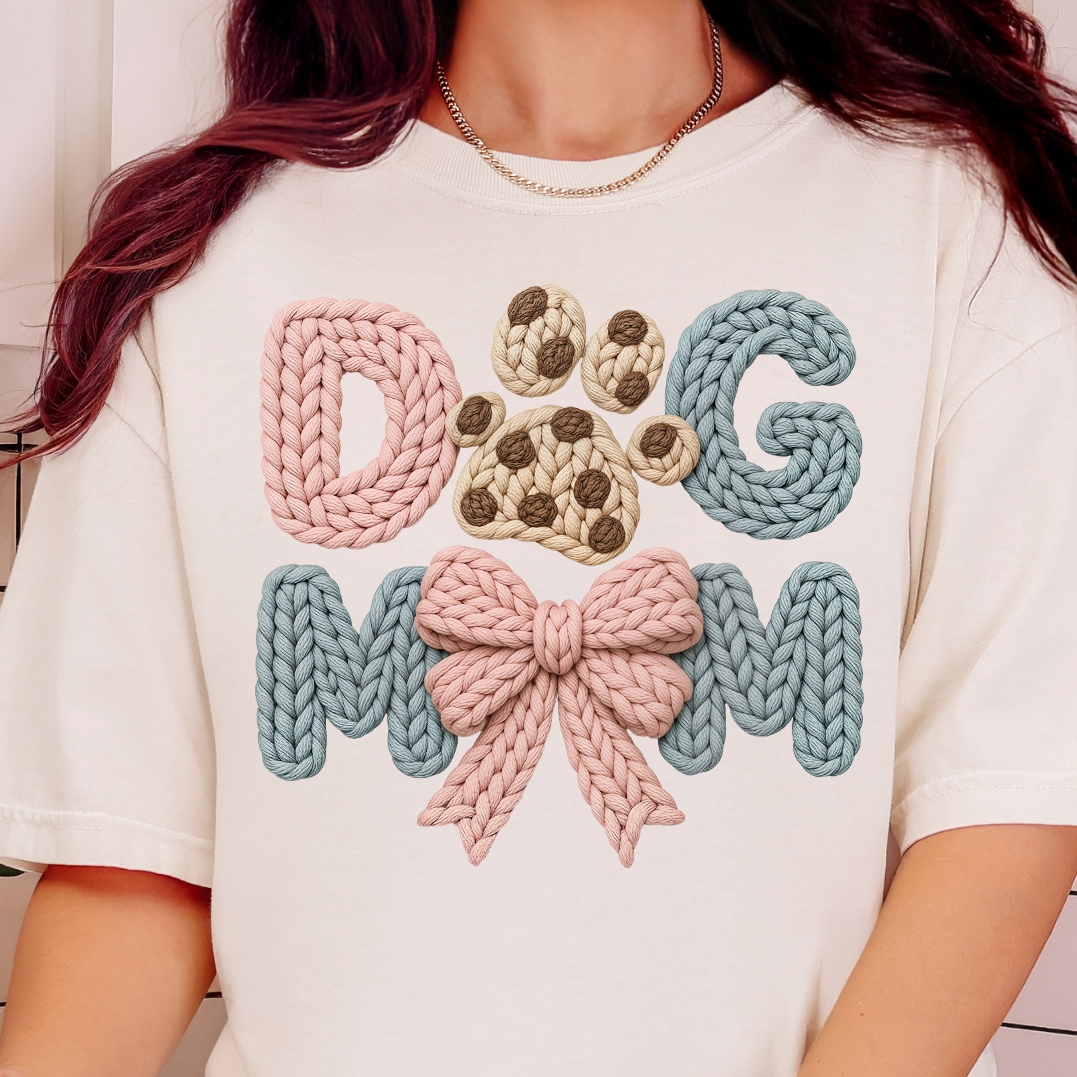 Dog Mom Yarn- Full Color DTF Transfer