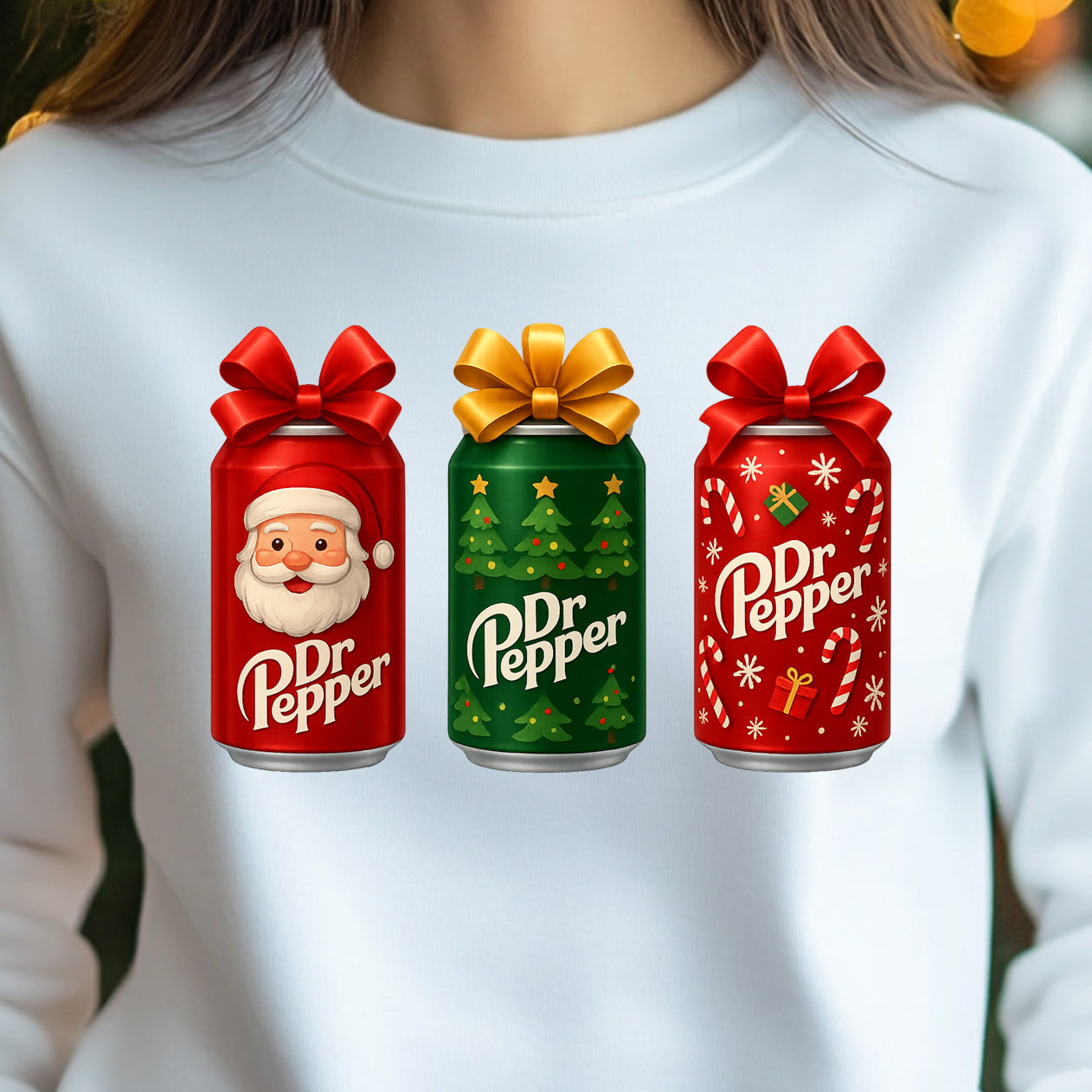 Christmas Dr. Pepper- 11” DTF Transfer