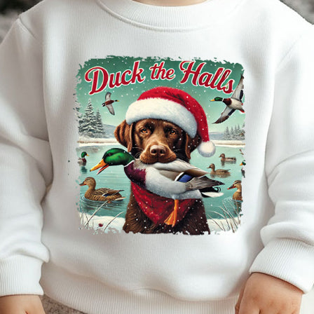Duck the Halls (toddler)- 7.25” DTF Transfer