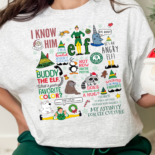 **PREORDER** Elf Collage- 11” DTF Transfer