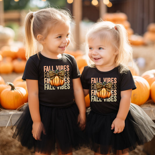 Fall Vibes (Toddler) *full color matte clear film*- 7" wide Plastisol Screen Print Transfer