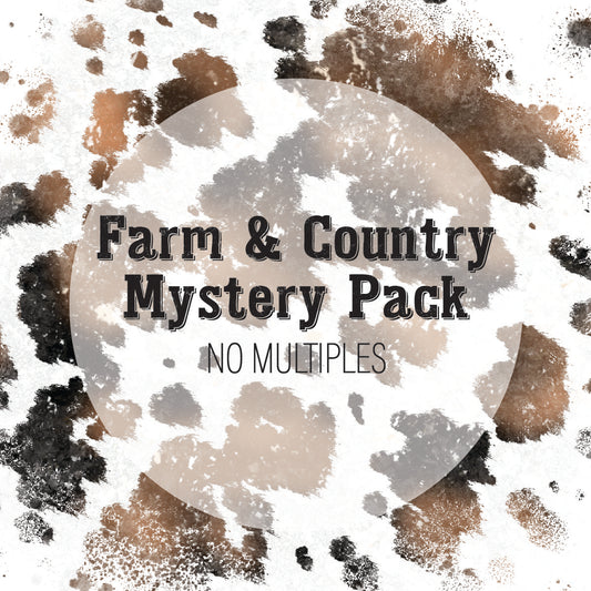 Farm & Country Mystery Pack- NO Multiples- 10 Plastisol Screen Print Transfers