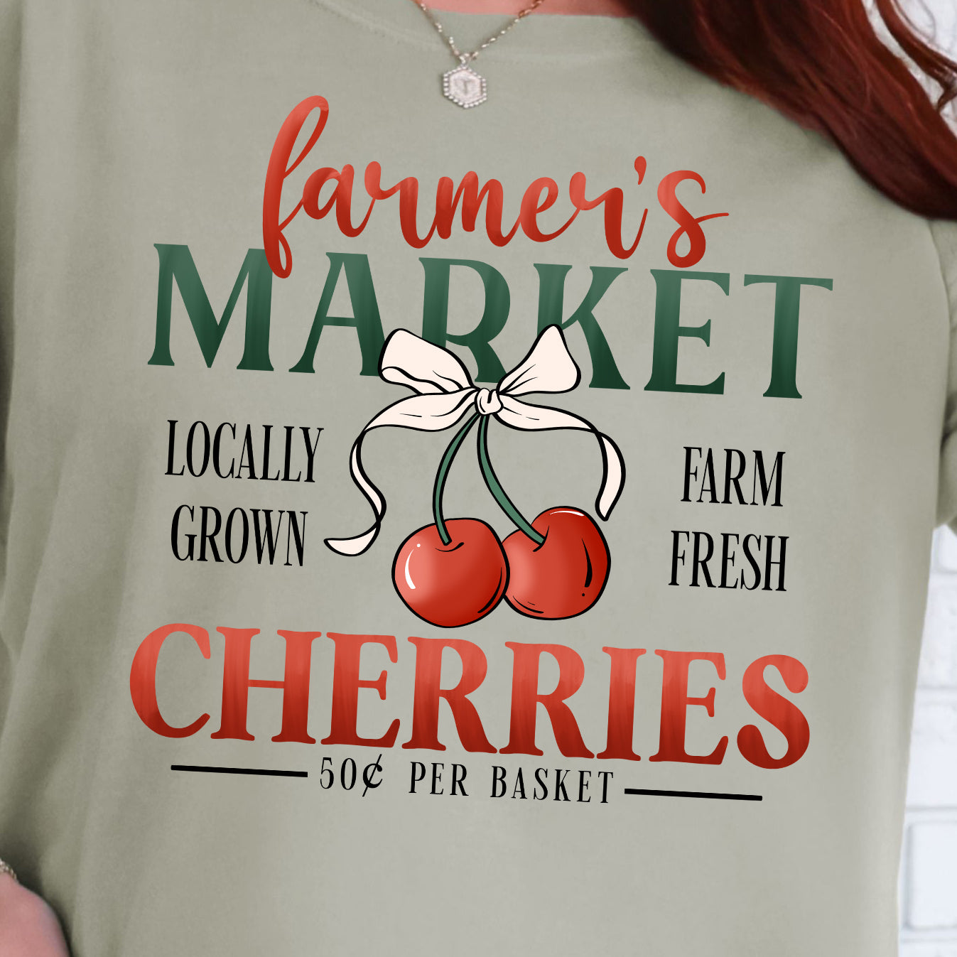 **PREORDER** Farmers Market Cherries- DTF Transfer