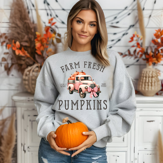 Locally Grown Farm Fresh Pumpkins- 11" wide DTF Transfer