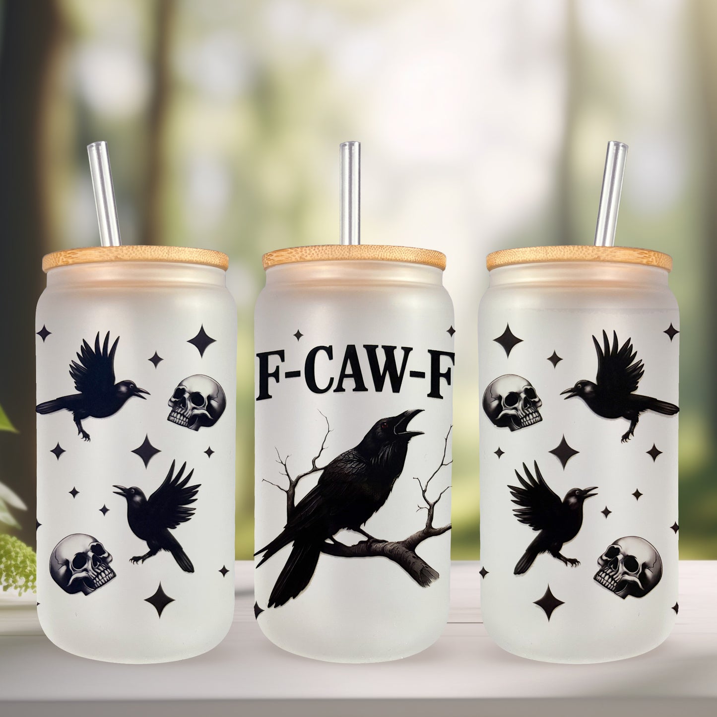 F-Caw-F UV DTF- 16oz Cup Wrap