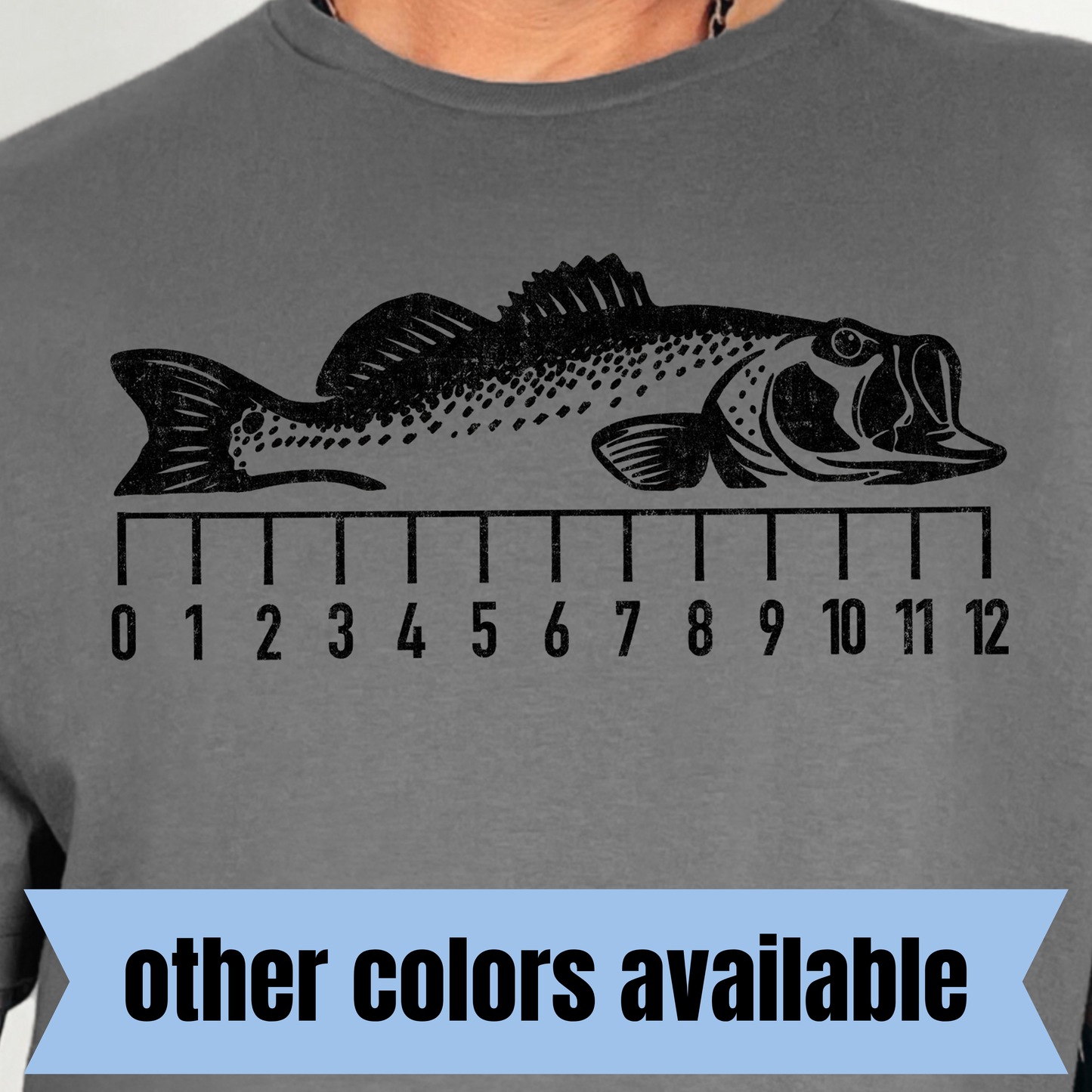 Fish Measurement- Single Color DTF Transfer