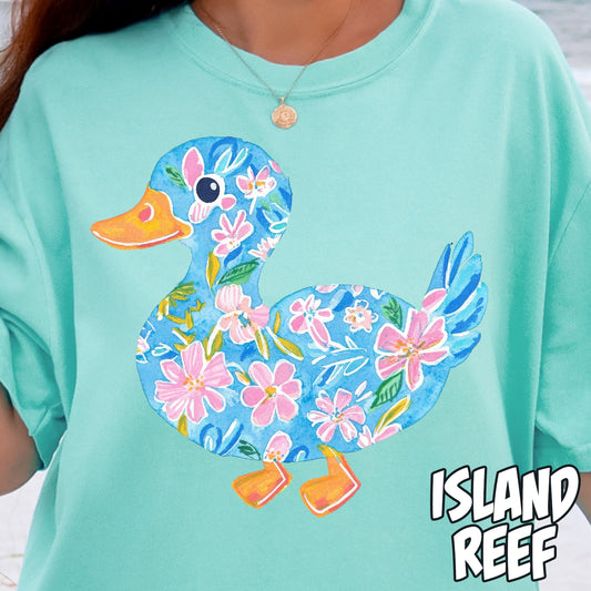 Tropical Duck- Full Color DTF Transfer