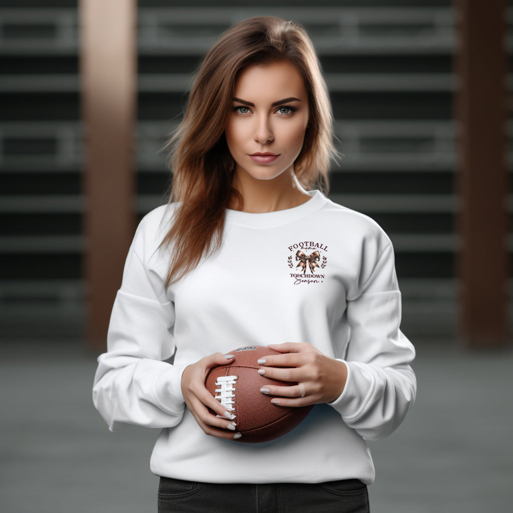 Football Mama Touchdown Season (pocket)- 3" wide DTF Transfer