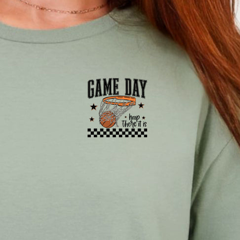 Game Day Hoop There it Is (pocket/hat)- 3.25" DTF Transfer