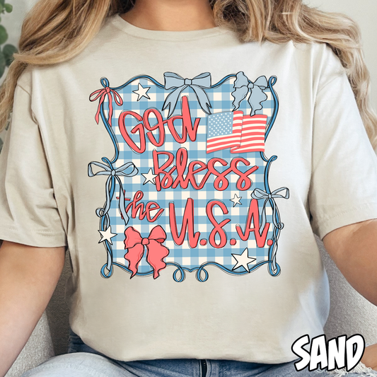 God Bless the USA- Full Color DTF Transfer