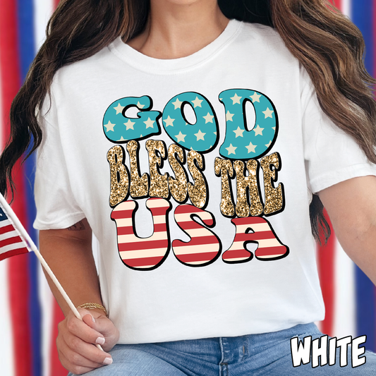 God Bless the USA-Full Color DTF Transfer