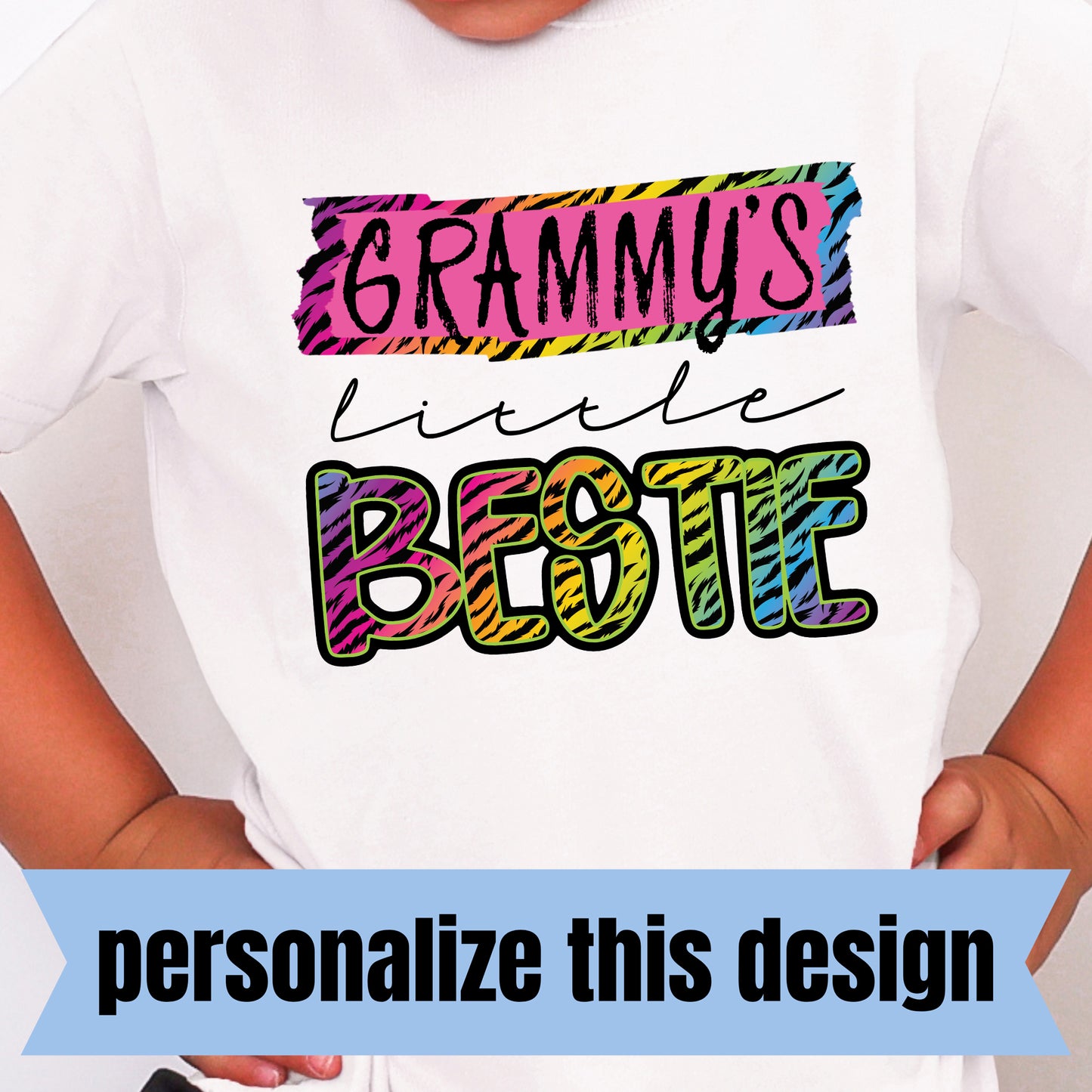 **PERSONALIZED** Little Bestie- Full Color DTF Transfer