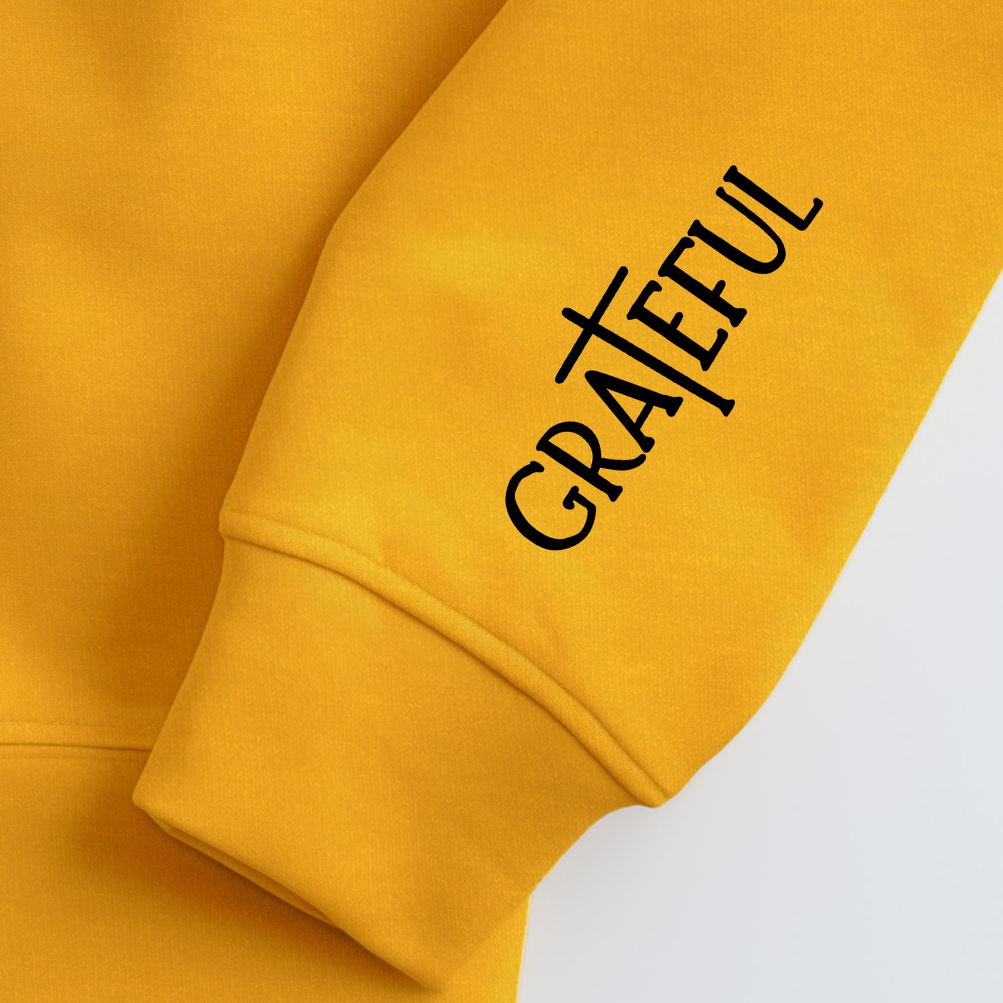 Grateful (Pocket/Koozie)- Single Color (black)- 3" wide Plastisol Screen Print Transfer