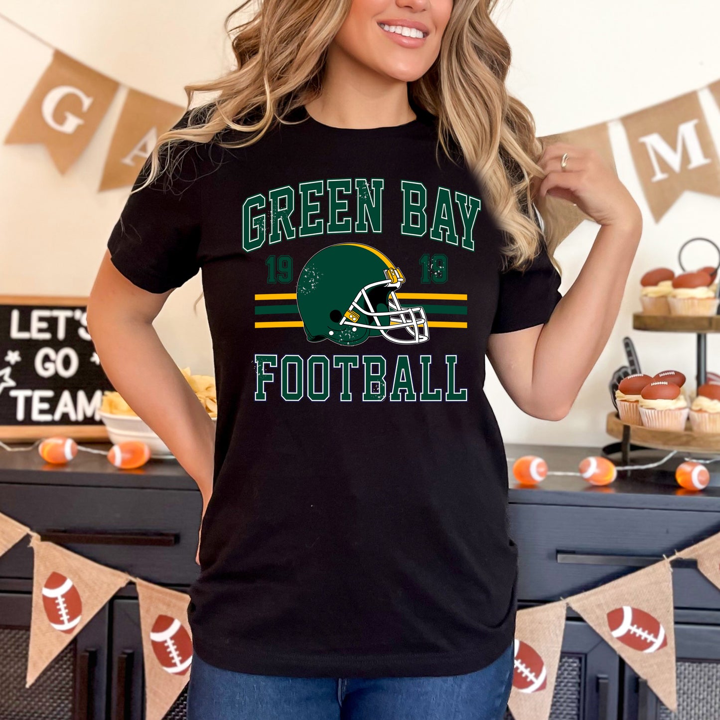 Green Bay Football- 11" wide DTF Transfer