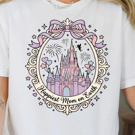 Happiest Mom on Earth- Full Color DTF Transfer