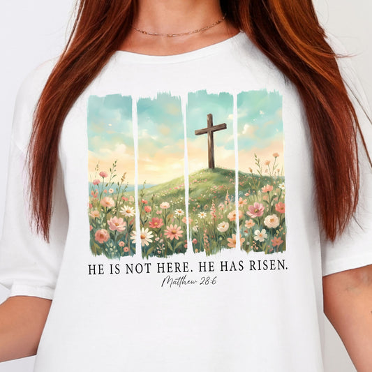 He is Not Here, He Has Risen- Full Color DTF Transfer