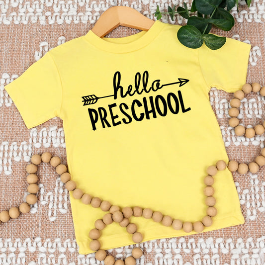 Hello Preschool (Toddler)- Screen Print Transfer