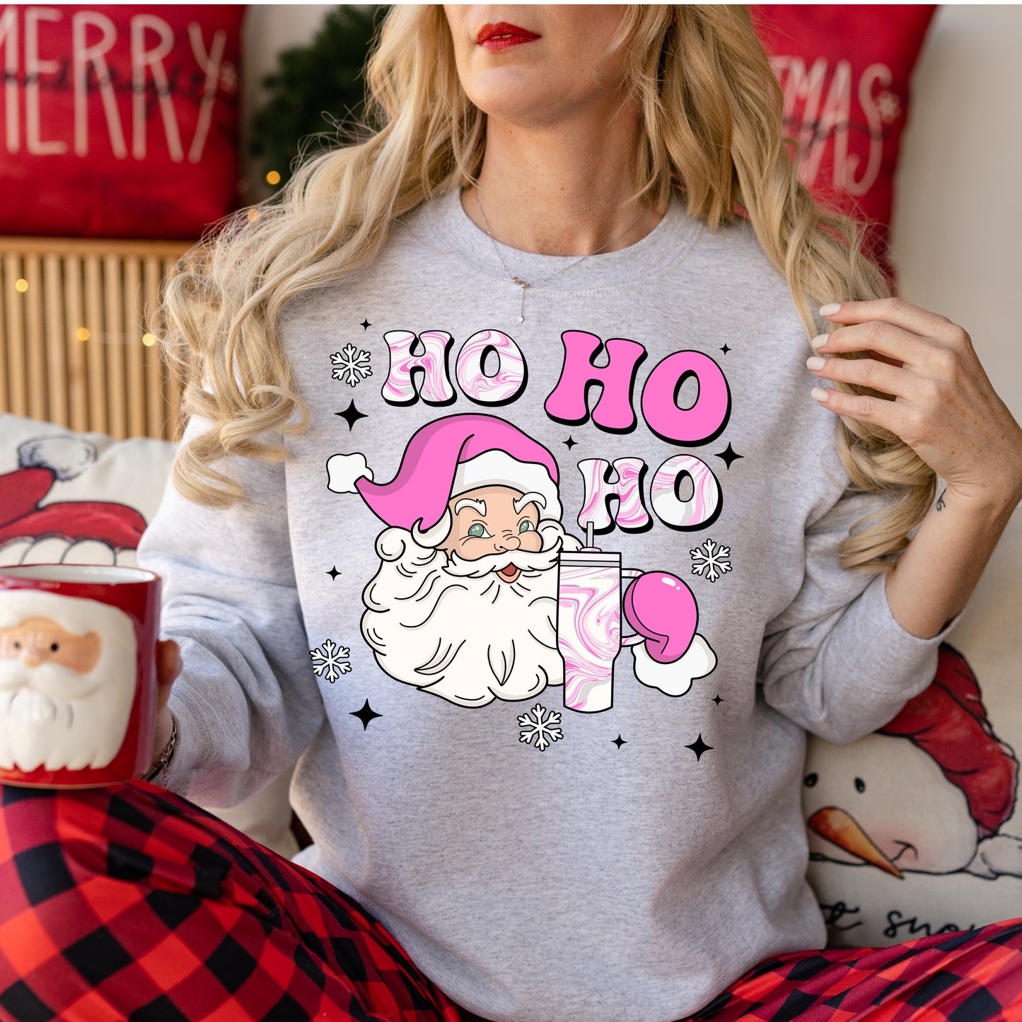 Ho Ho Ho Stanley *full color matte clear film*- 11.5" wide Plastisol Screen Print Transfer