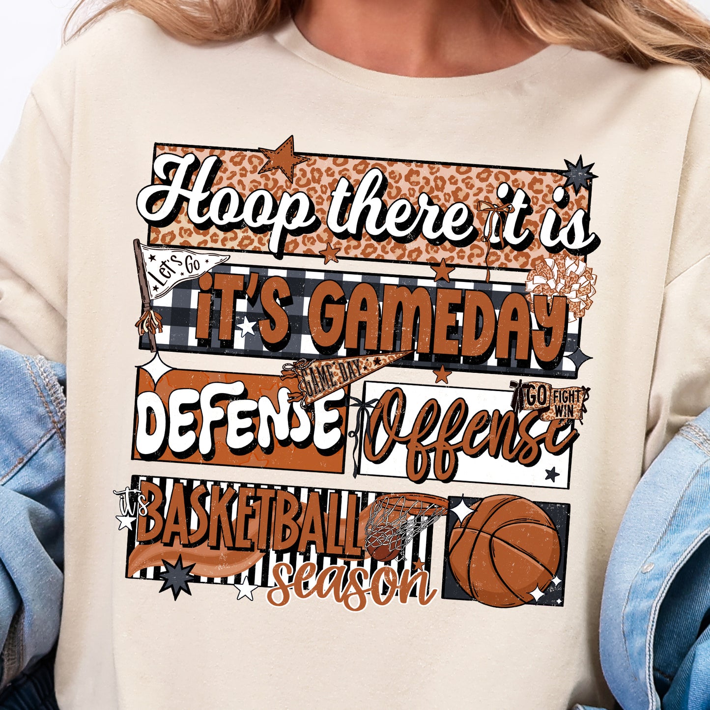 **PREORDER** Basketball Word Collage- DTF Transfer