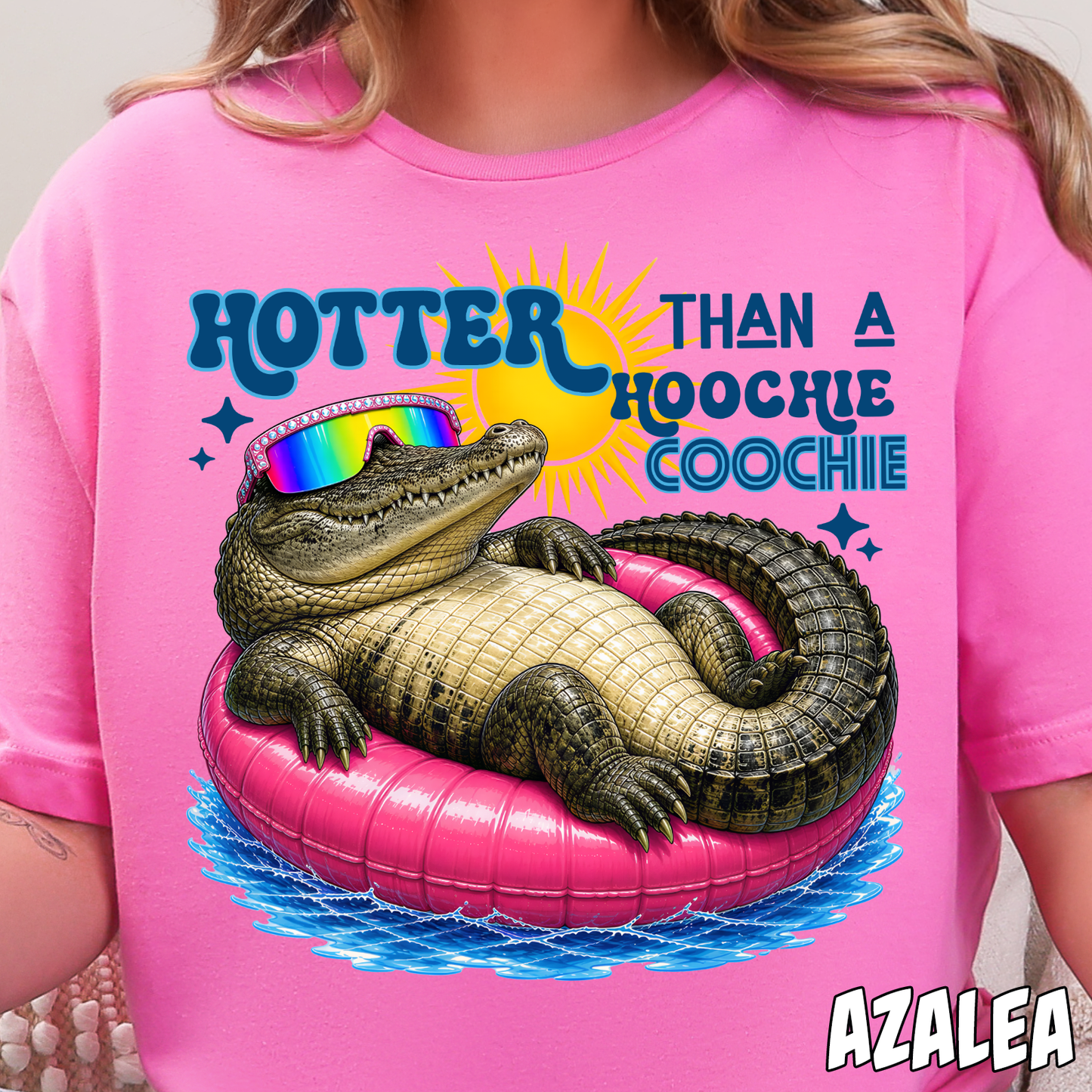 Hotter than a Hoochie Coochie Gator- Full Color DTF Transfer