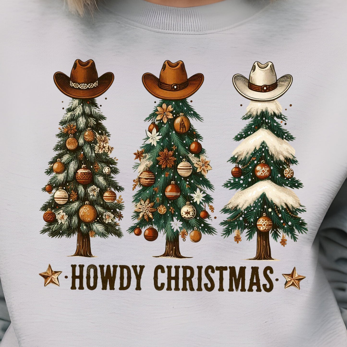 Howdy Christmas Trees- 11” DTF Transfer