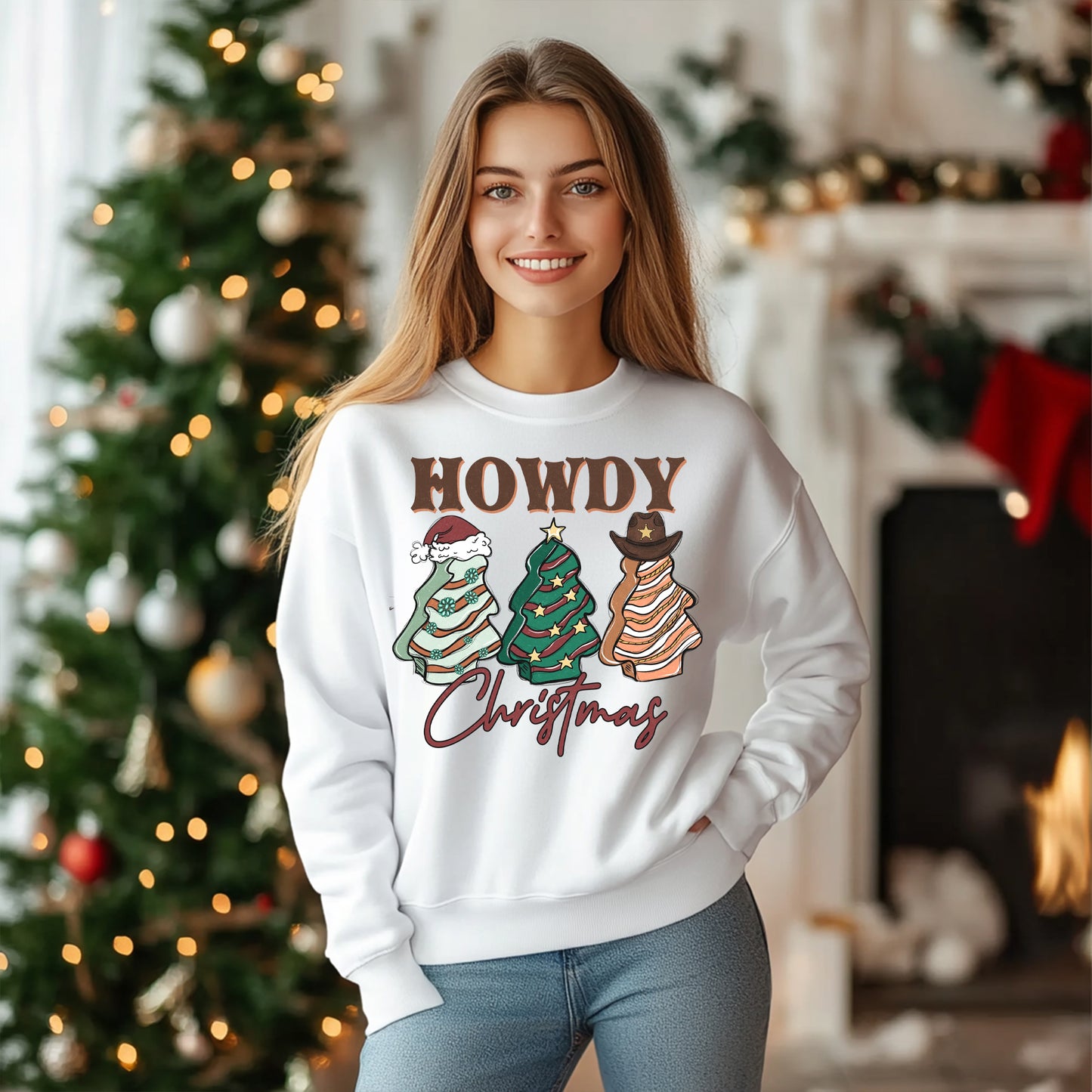 Howdy Christmas- 11" wide DTF Transfer