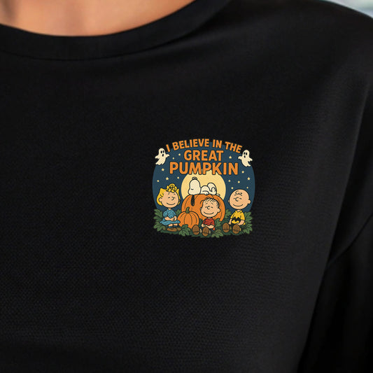 I Believe in the Great Pumpkin (pocket)- 3" wide x 2.75" tall DTF Transfer
