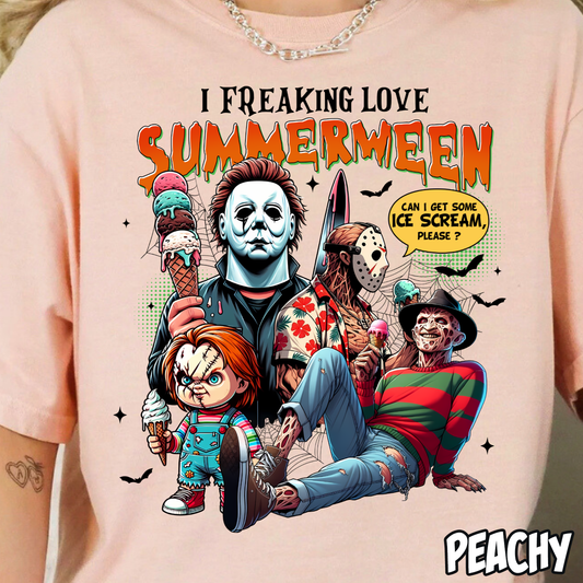I Freaking Love Summerween Ice Cream- Full Color DTF Transfer
