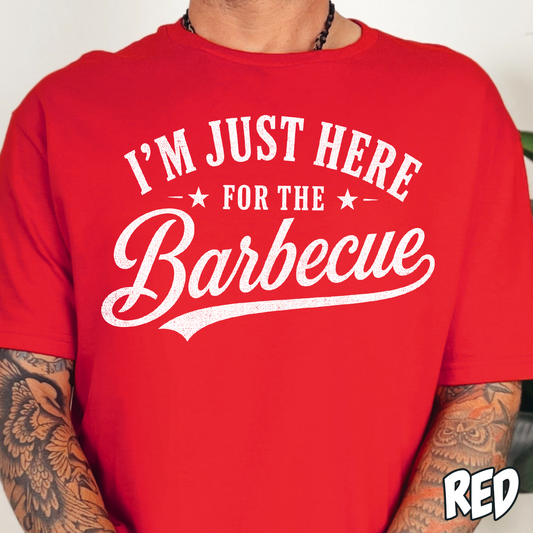 I'm Just Here for the Barbeque- Single Color DTF Transfer