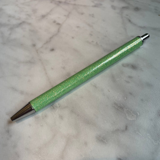 Sea Green Glitter Ballpoint Pen