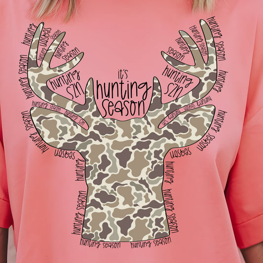 It's Hunting Season- 11" wide DTF Transfer
