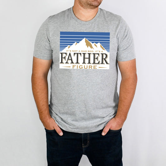 It's Not a Dad Bod, It's a Father Figure *full color matte clear film*- 11.5" wide Plastisol Screen Print Transfer