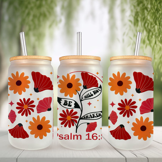 I Will Not be Shaken UV DTF- 16oz Cup Wrap