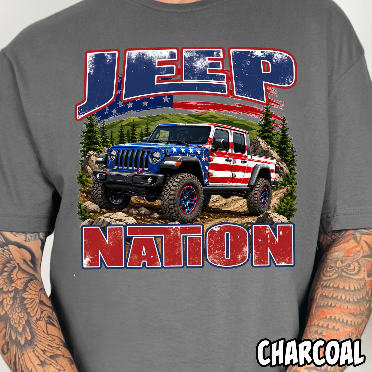 Jeep Gladiator Nation- Full Color DTF Transfer