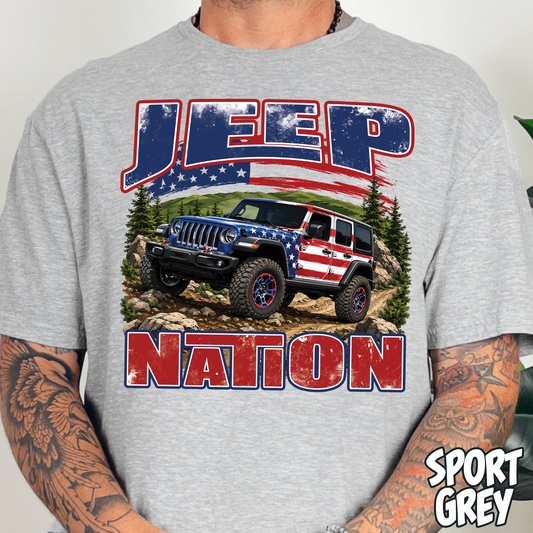 Jeep Nation- Full Color DTF Transfer