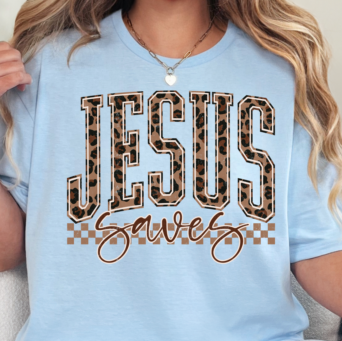 Jesus Saves- 11" DTF Transfer