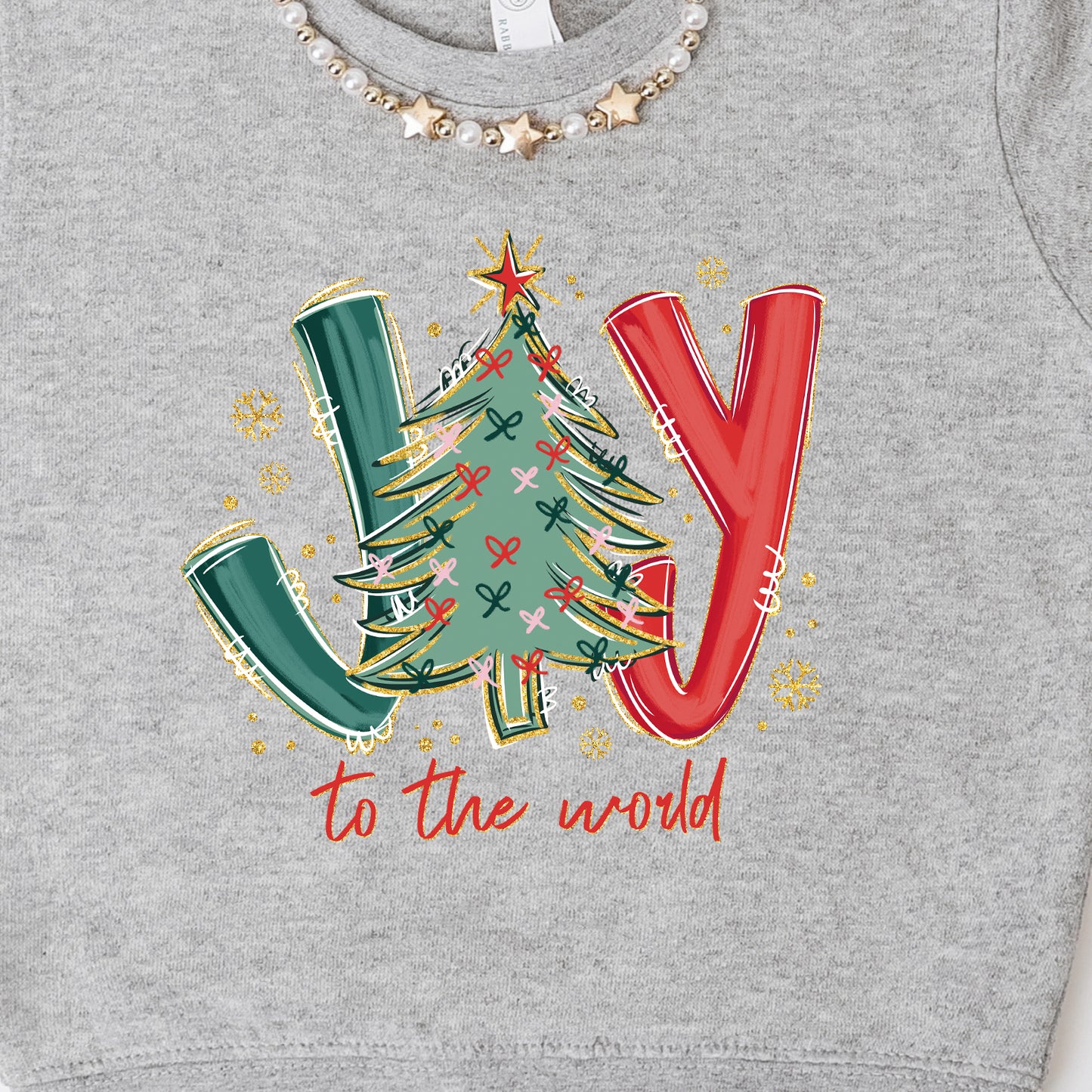 Joy to the World (toddler)- 7.25" wide DTF Transfer