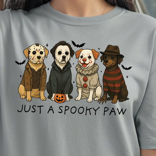 Just a Spooky Paw- 11" wide DTF Transfer