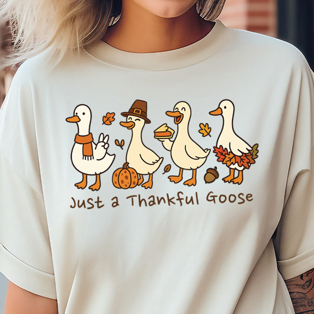 Just a Thankful Goose- 11” DTF Transfer