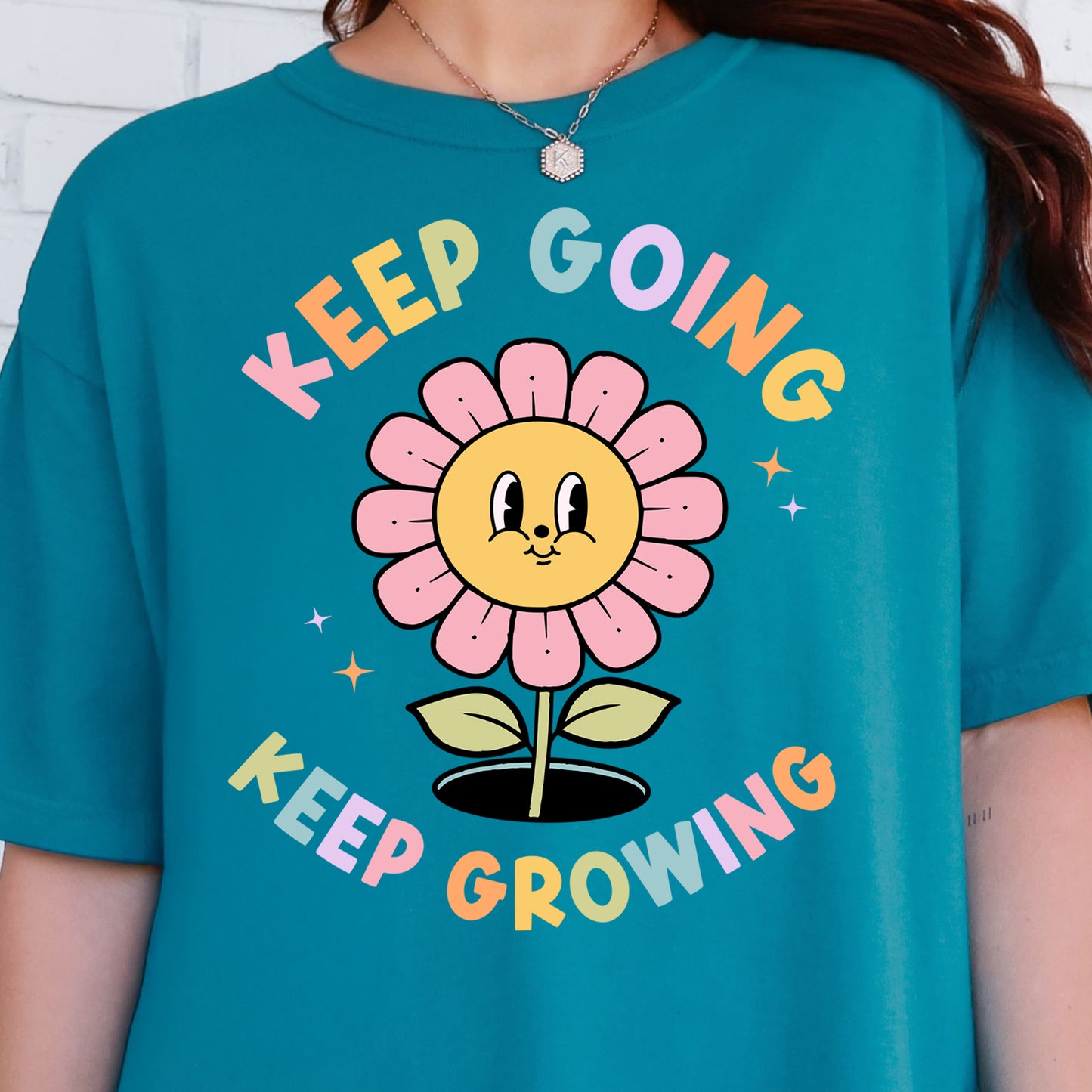 Keep Going, Keep Growing- Full Color DTF Transfer