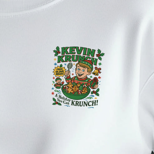 Kevin Krunch (pocket/hat)- 3.2" wide DTF Transfer