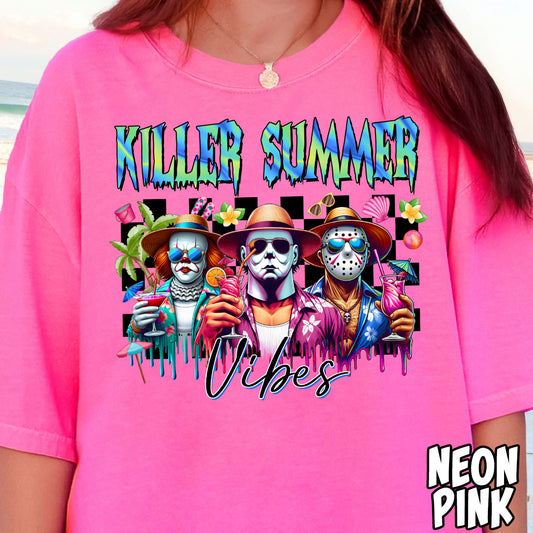 Killer Summer Vibes Trio- Full Color DTF Transfer