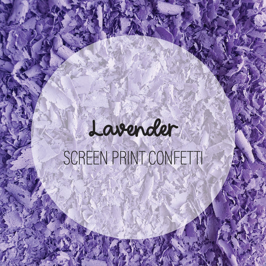 Lavender Screen Print Confetti